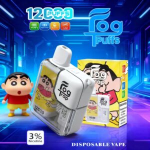 Fog Trap 12000 口卡通電子煙｜拉布布/小新款 超大電量 不燙口